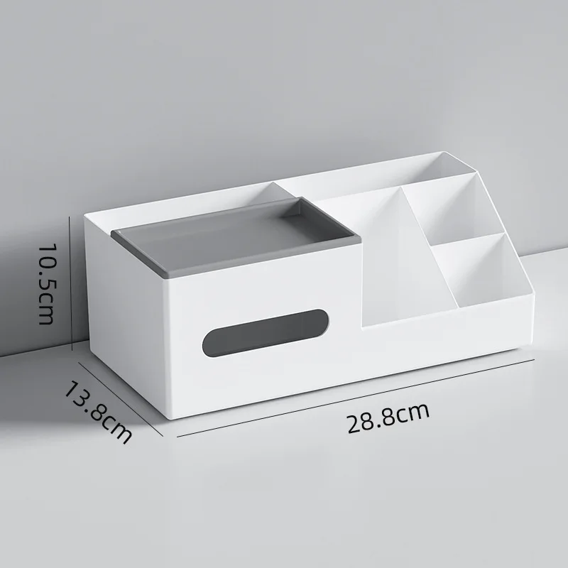 Tissue Box Plastic Creative Simple Combination Pen holder Drawer Paper Box Divided Layer Cosmetics and Miscellaneous Storage Box