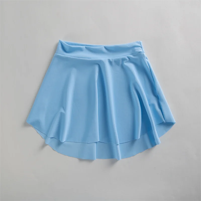 High Quality Many Colors Matt Nylon Spandex Yoga Sports Dance Girls Women Adult Ballet Skirts