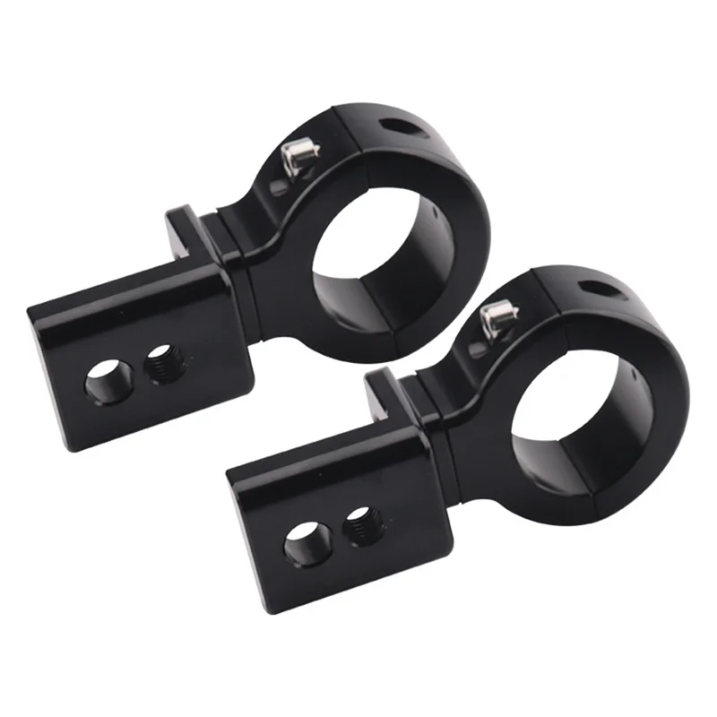 

Motorcycle LED Headlight Mount Bracket Adjustable 20Mm-32Mm LED Light Bracket Support , 2PCS Black