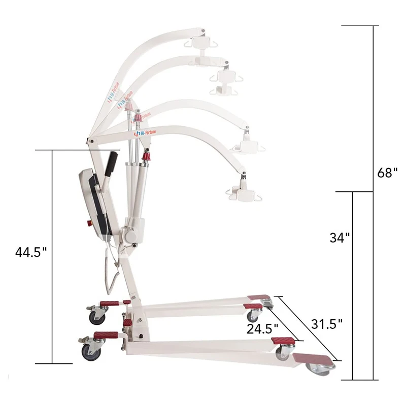 Guindaste médico automático completo do hospital, Levantamento elétrico com Estilingue, Levantador paciente para pessoas deficientes