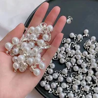 30 Uds Mini 1cm pinzas para el cabello de imitación de perlas blancas para niñas sombreros pequeñas garras accesorios para el cabello niños mujeres regalos de joyería