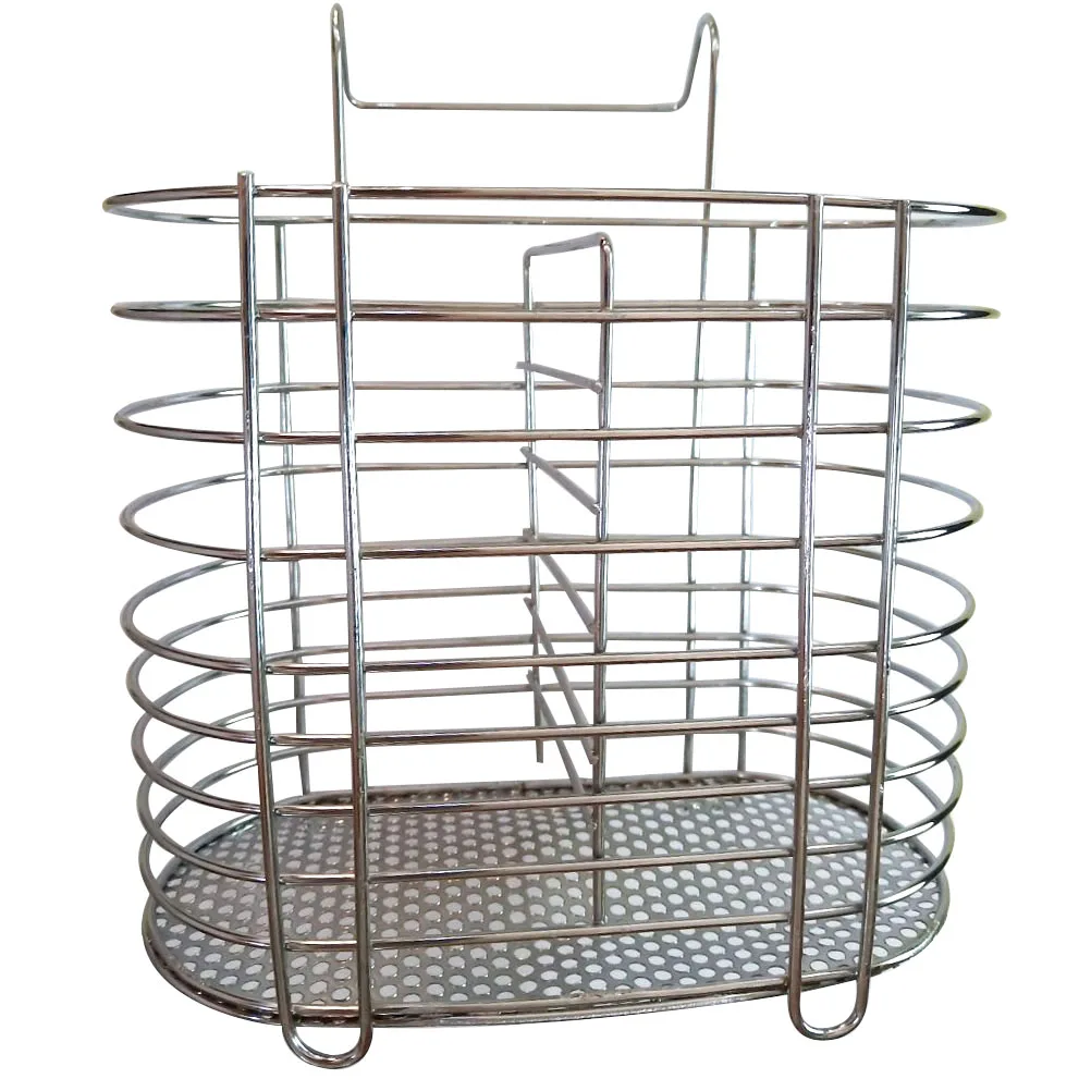 

Chopsticks Holder Stainless Steel Utensil Drying Rack Kitchen Organizer Quick Dry Wall Mount Hollow Design Premium Material Home