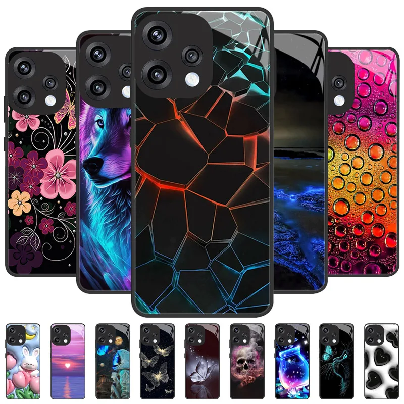 For OPPO Reno 15 Pro Max Reno15 F FS 15C 5G Case Luxury Hard PC Tempered Glass Phone Case Back Cover Reno15F Reno15Pro Max Funda