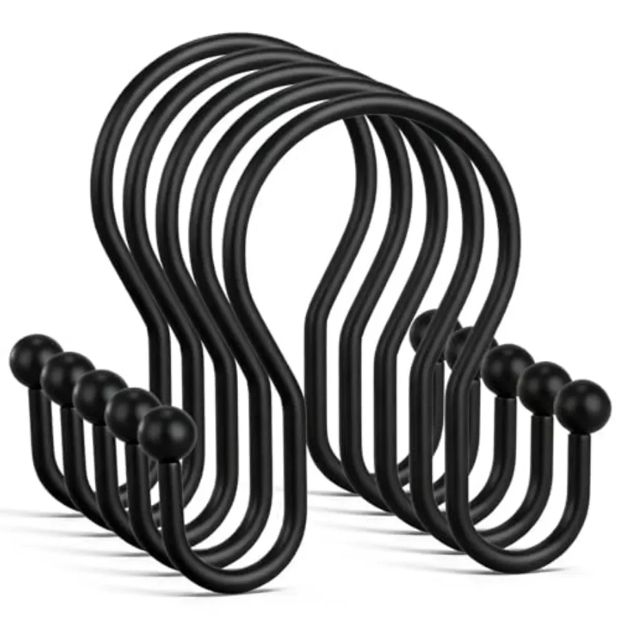 

Shower Curtain Hooks 12 Pcs Shower Curtain Rings Stainless Steel Shower Curtain Hangers Shower Curtain Hooks Rings Rust Proof M