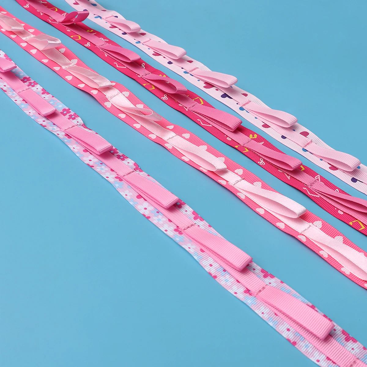 

5pcs Hair Clips Holder Headband Belt Cloth Storage Pin Organizer For Girls Mixed Storage Organizer