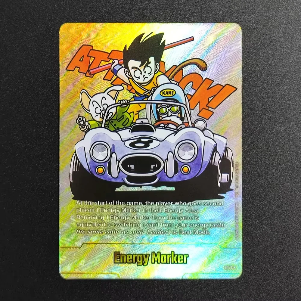 Dragon Ball Collection Cards Son Goku Beerus Energy Marker Card EN DIY High Quality Self Made Game Anime Cards Gift Toy view 5