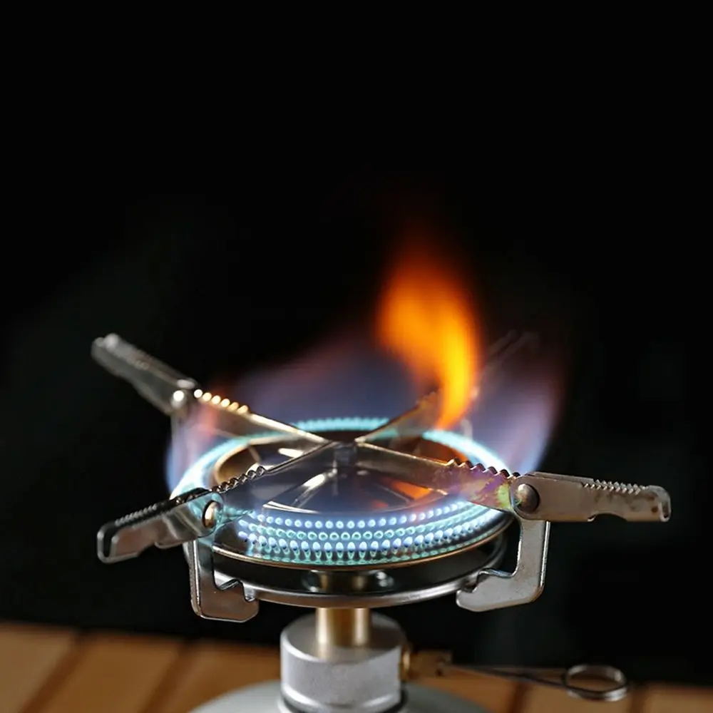 Camping Survival Furnace Camping Supplies Strong Fire Heater Tourist Burn-er Camping Gas Stove Disc Furnace Head Gas Burn-er