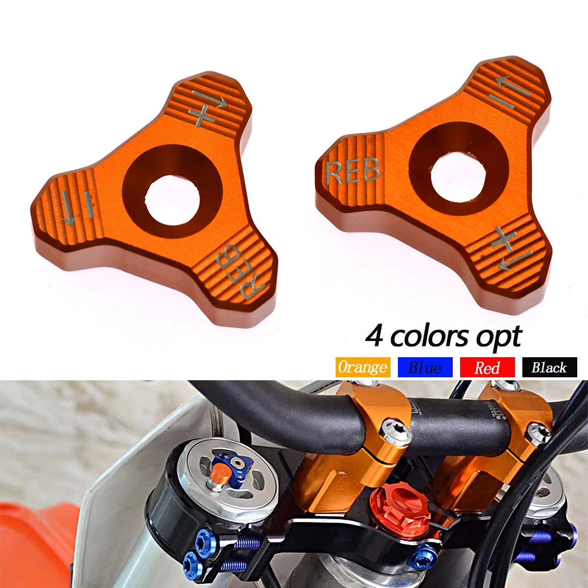 

CNC 48mm Front Shock Absorber Fork Knob Adjuster Bolt For KTM 125 150 200 250-525cc EXC SX XC XCW EXCF XCF Husqvarna FC FE TC TE