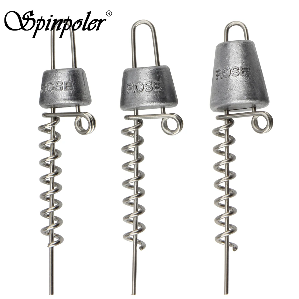 2pcs Multi Depth Screw System & Accessories 7g 10g 15g lead sinkger weight and 2 shallow screw for soft lure fishing Accessories