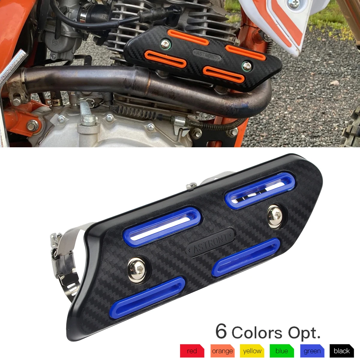 

For Yamaha YZ250F YZ450F WR250F WR450F YZF WRF 250 450 4 Stroke Motorcycle Exhaust Heat Shield Cover Guard For KTM Honda Sherco