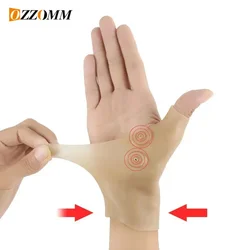 1PC Magnetic Therapy Wrist Hand Thumb Brace Support Weight Lifting, Silicone Gel Carpal tunnel wristband For Sports Protection