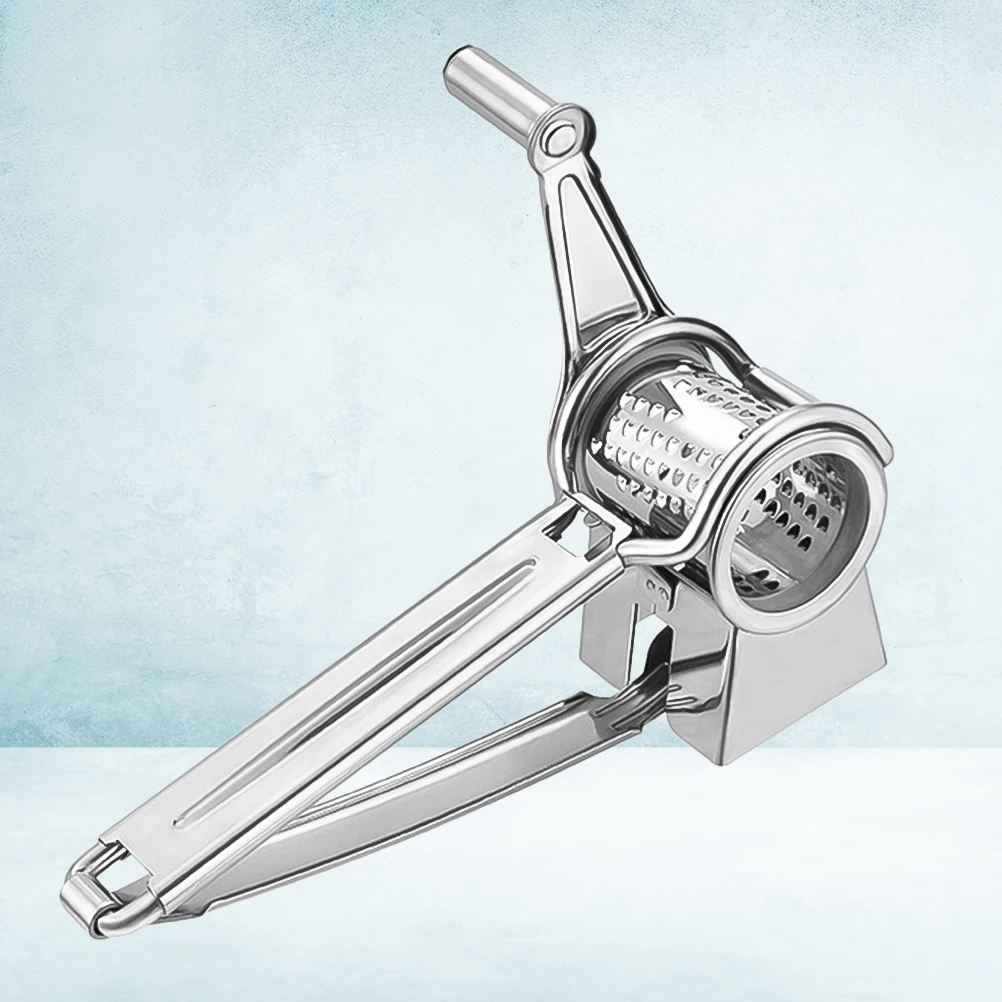 

1pc Stainless Steel Cheese Crank Grater Silver For Kitchen Food Grating Chocolate Garlic Cake Shop Dessert Eatery Hand Crank