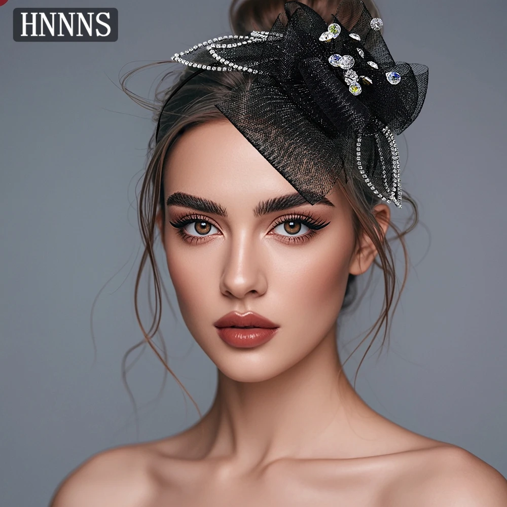 TOPQUEEN أنيقة عقال الزفاف دبوس الشعر اليدوية القوس الدانتيل المياه الماس السيدات مأدبة حفلة أنيقة إكسسوارات الشعر YXA121