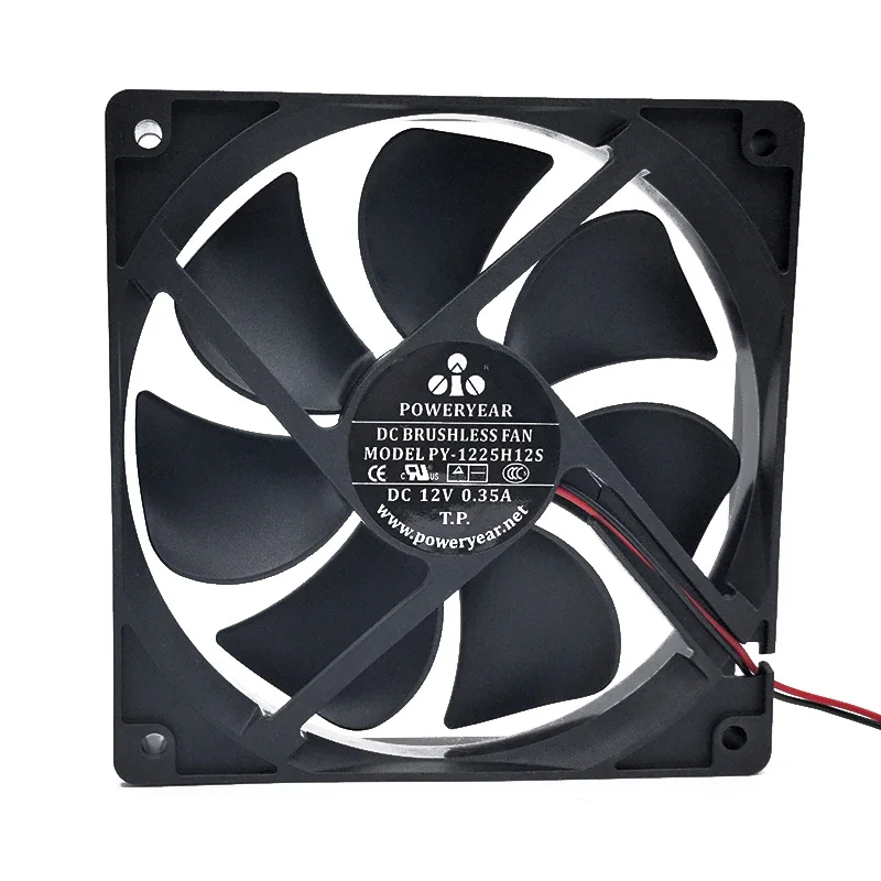 

120*120*25MM POWERYEAR PY-1225H12S DC12V 0.35A 12025 Ice Chassis Cooling Fan 12CM