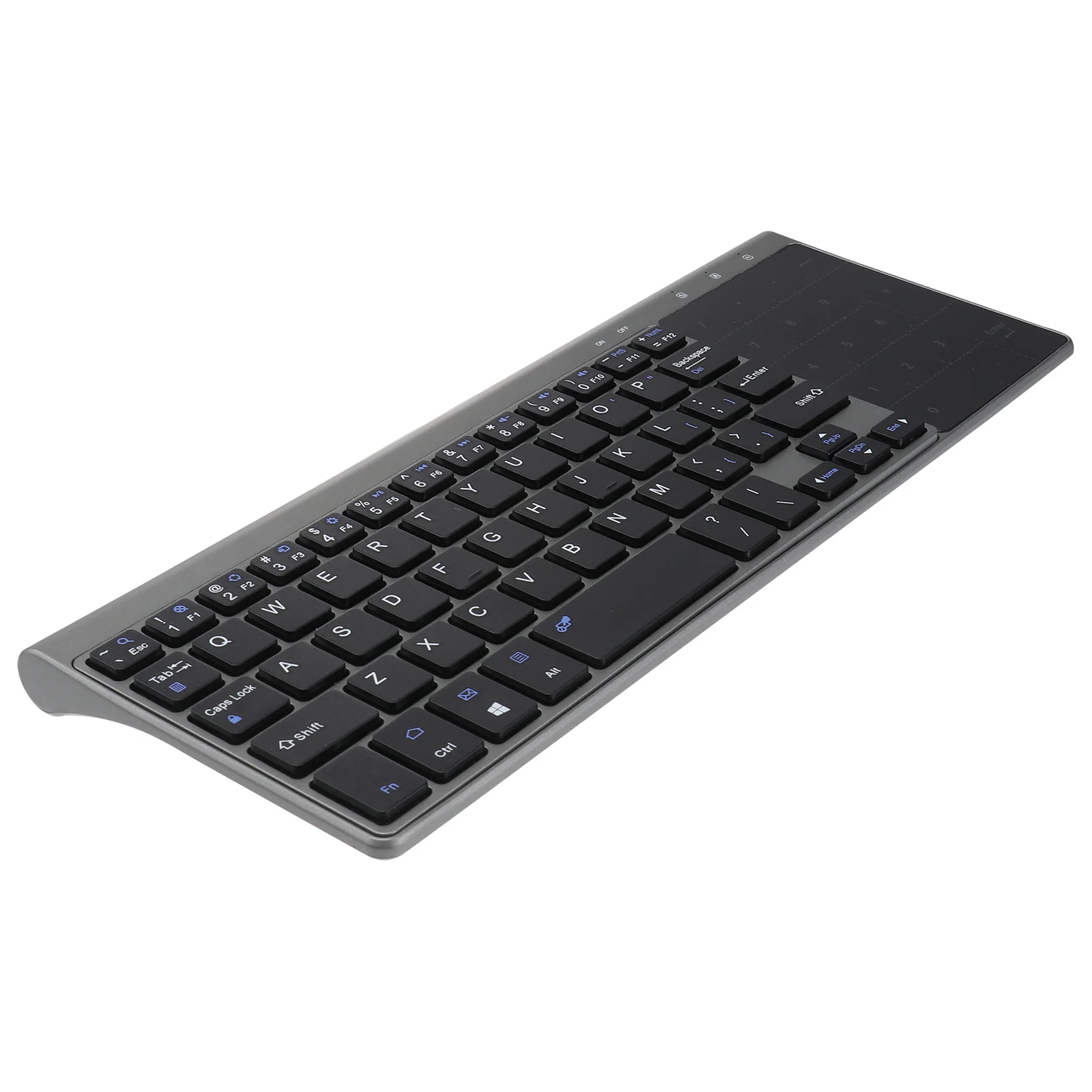 Teclado sem fio ultrafino elegante touchpad 2.4ghz durável material ABS de alta qualidade fácil de usar para viagens trabalho silencioso