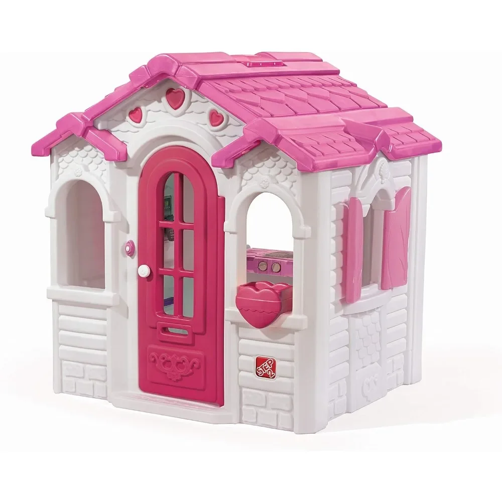 

Step2 Sweetheart Kids Playhouse, Indoor/Outdoor Playset, Interactive Play with Sounds, Made of Durable Plastic