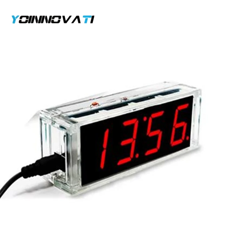DIY Digital Clock Kit Display Date Week Temperature Alarm DS1302 Soldering Project Learning Practice Solder Diy Electronic Kit