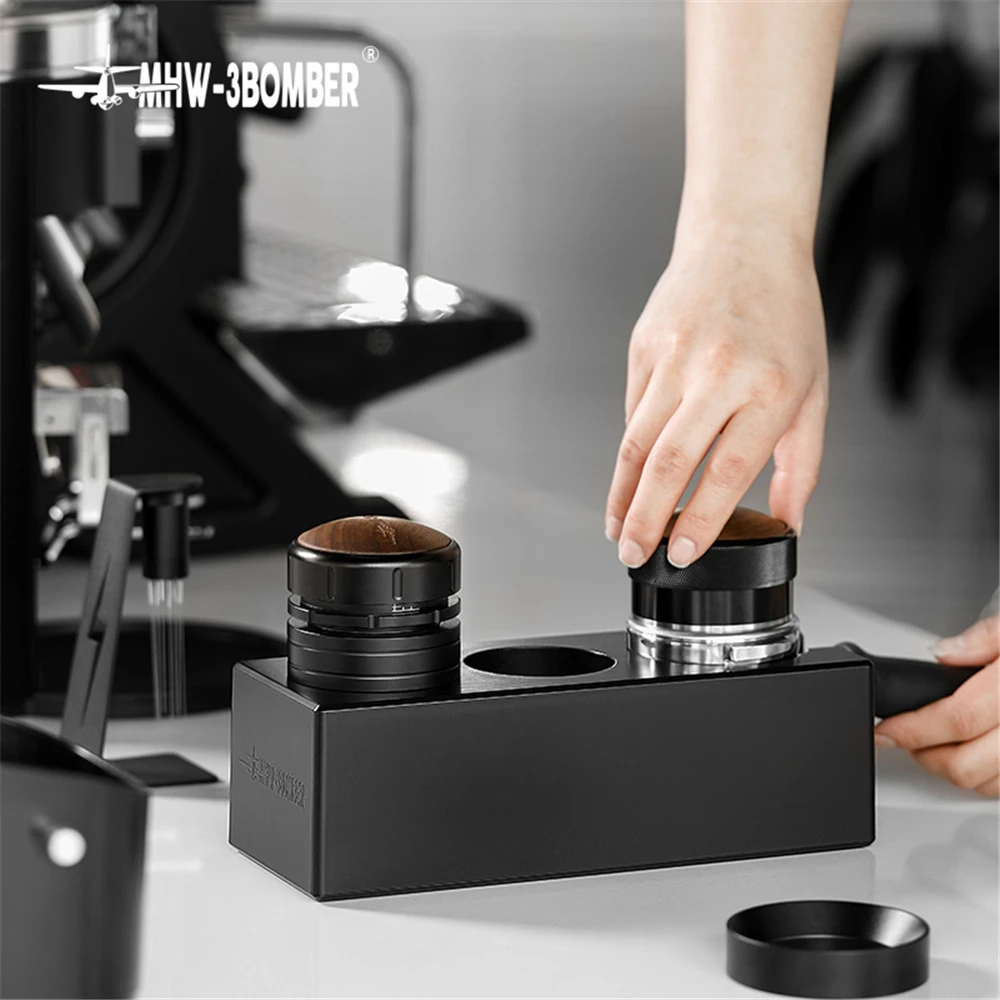 Coffee portafilter Tamper Holder Espresso Tamper Mat Stand ABS Cafe Tools Knock Box Slag Box Coffee Accessories for Barista