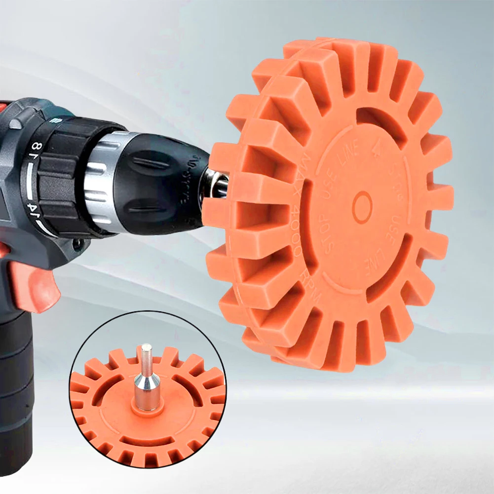 4inch Car Decal and Car Sticker Remover with Drill Adapter Decal Eraser Wheel Adhesive Remover Sticker Remover for Cars RV Boats