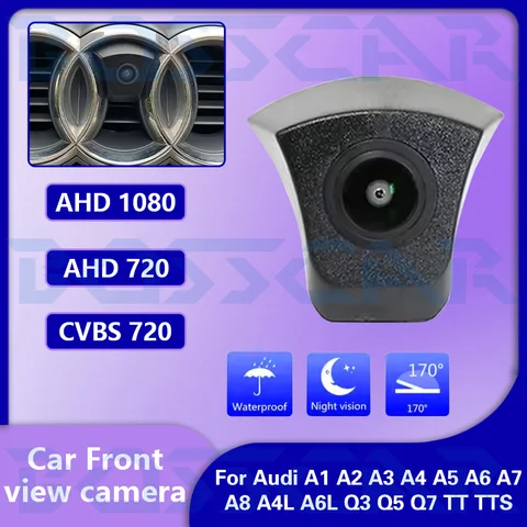 AHD 야간 투시 방수 자동차 전방 카메라 (아우디 A1 A2 A3 A4 A5 A6 A7 A8 A4L A6L Q3 Q5 Q7 TT TTS 로고 주차 카메라) AHD 야간 투시 방수 자동차 전방 카메라 (아우디 A1 A2 A3 A4 A5 A6 A7 A8 A4L A6L Q3 Q5 Q7 TT TTS 로고 주차 카메라)