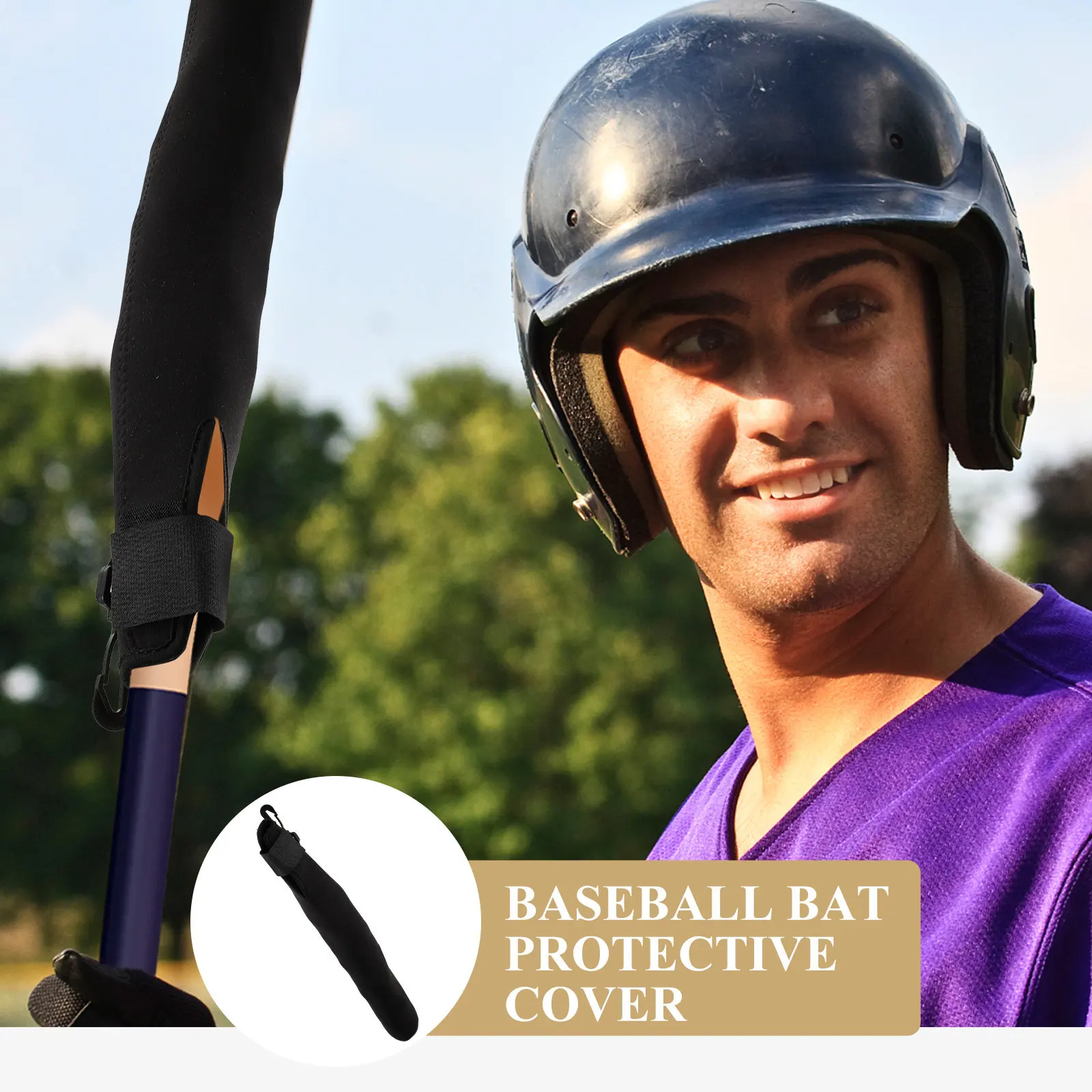 Baseball Bat Sleeve Softball Handle Protector Cover Grip Wrap for Training and Storage