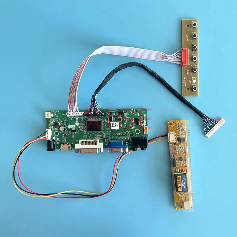 LCD Driver Controller Board Fit N184H3 LQ164M1LD4C LTN160HT01 HDMI-Compatible 1CCFL Kit DIY VGA DVI 30Pin LVDS Monitor 1920*1080