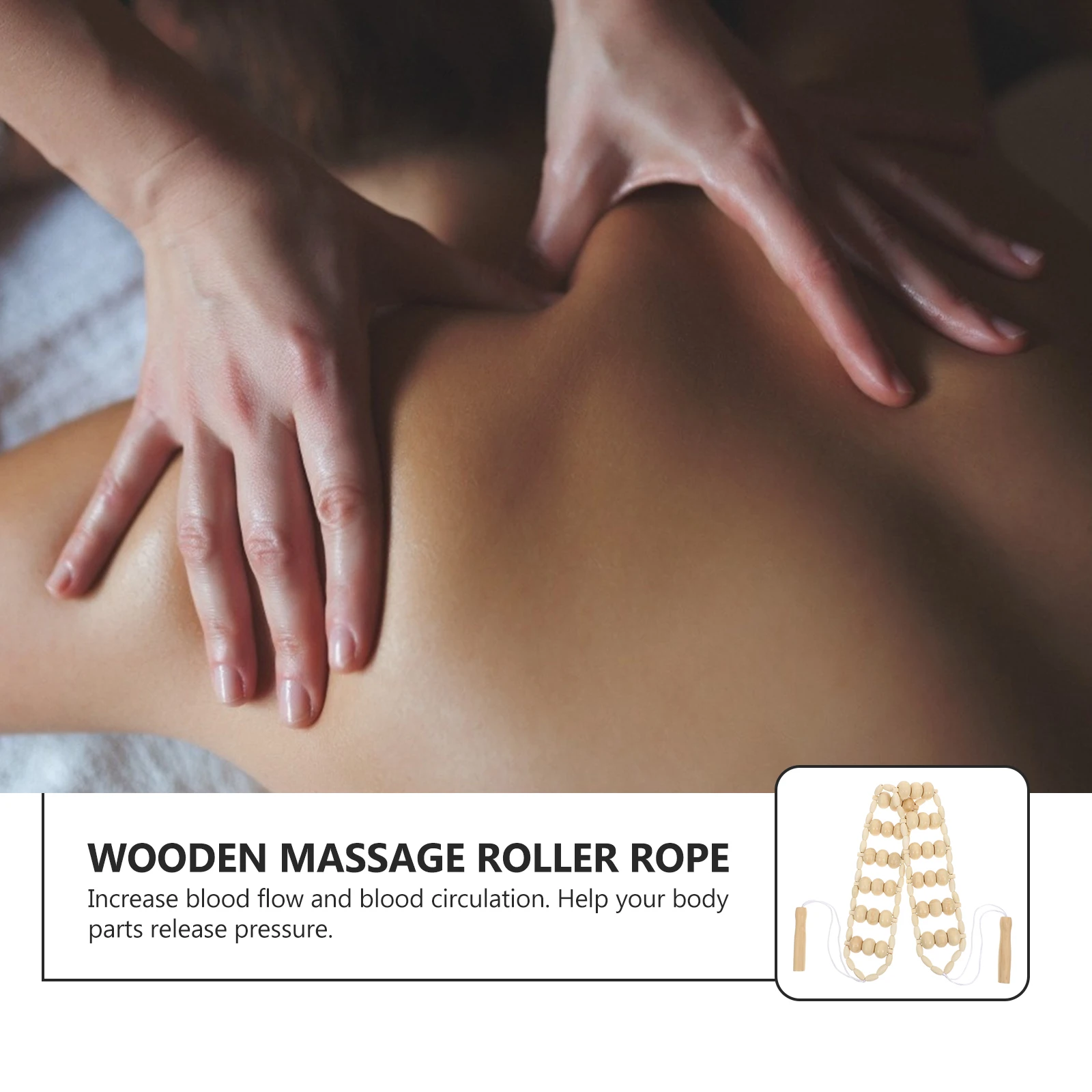 

Massage Roller Pull Back Massager Rollers for Muscles Device Calf Neck and Self Tool