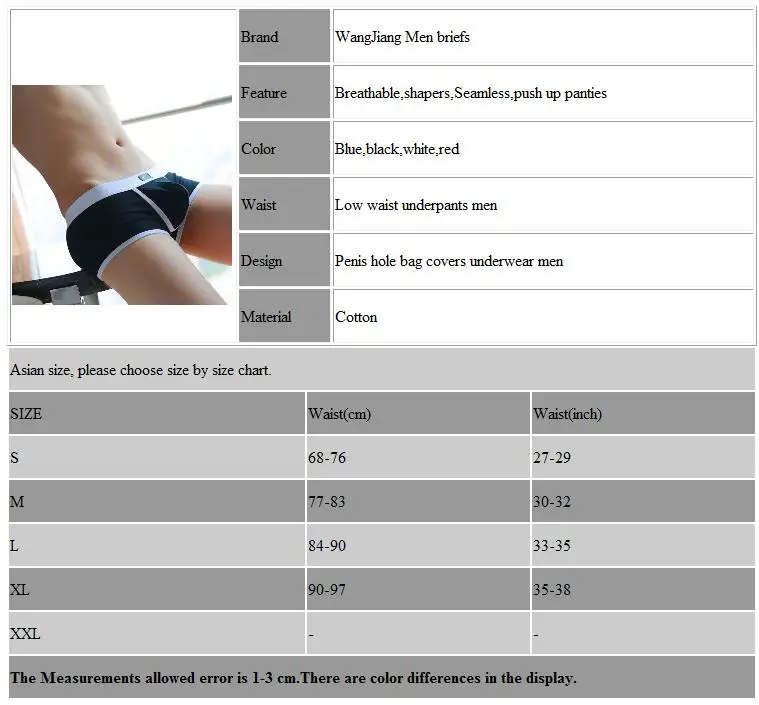 Wang Jiang Open Front Underwear Men Cotton Sexy Men\'s Boxer Shorts Penis Hole Panties Breathable Pouch Bulge Underpants Male