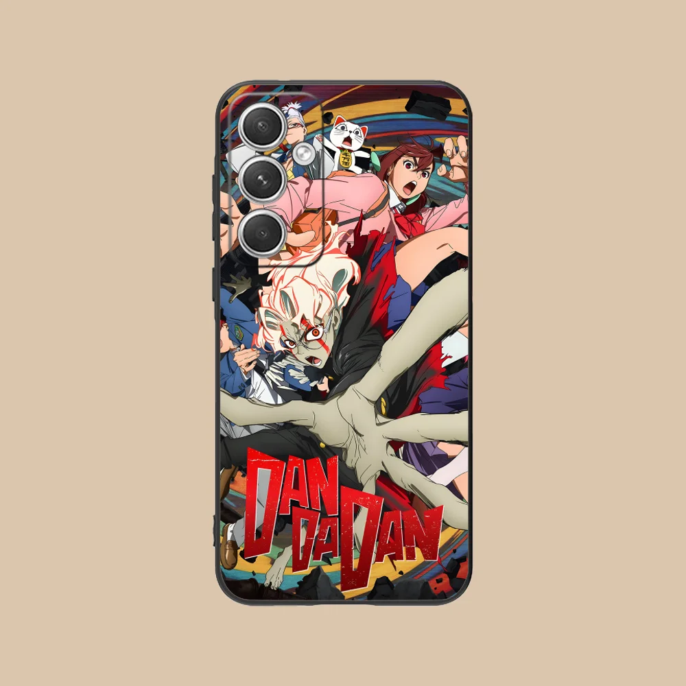 Mobile Dandadan Phone Case for Samsung Galaxy S24 S23 S22 S21 S20 S10 S9 Plus FE Ultra Lite Black Smartphone Cover
