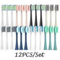 12PCS Vacuum Sealed Packed Replacement Brush Heads for Oclean X PRO/ Z1/ F1/ One/ Air 2 /SE Soft DuPont Deep Cleaning Nozzles