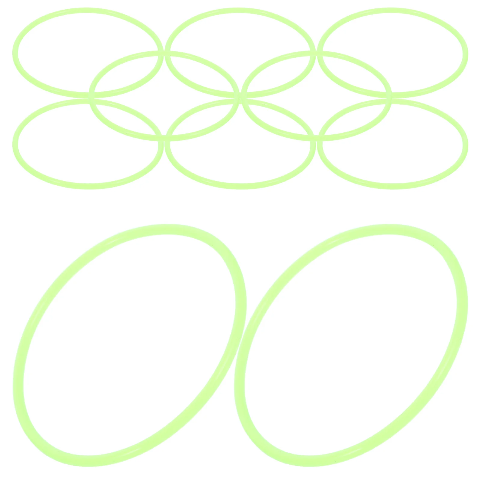 

10Pcs Glow in The Dark Silicone Bracelets Night Luminous Wristbands Flexible Fit for All Wrists Silicone Bracelet