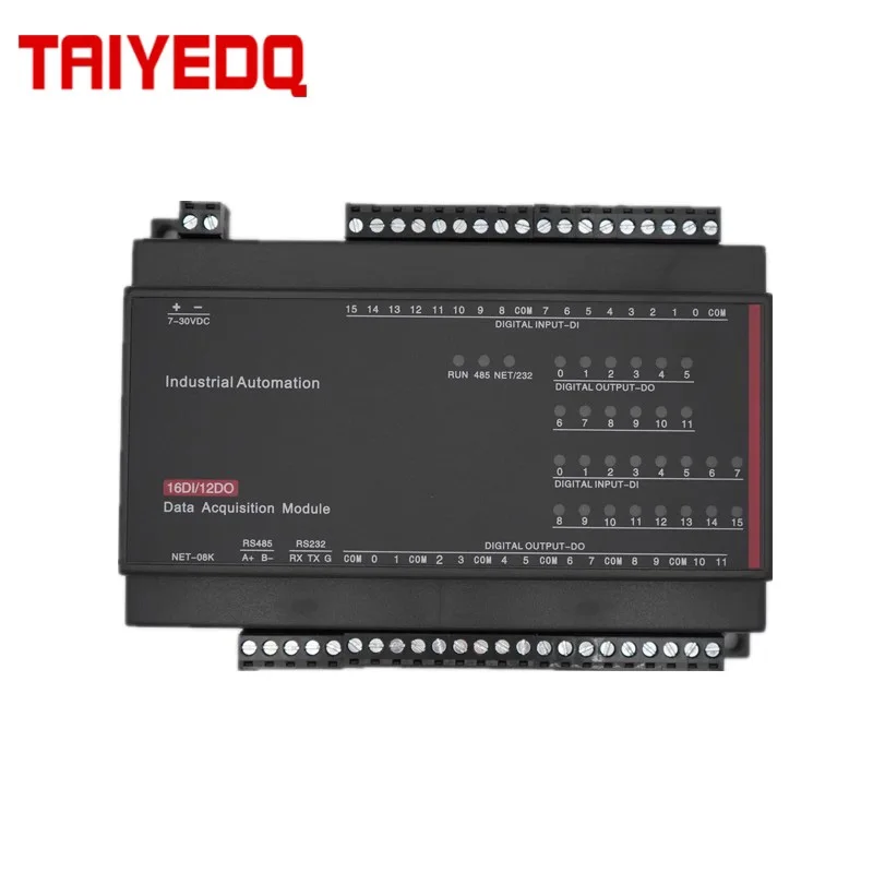 

12 Channel Relay NO Output 16 Channel Switch Inputs RJ45 Ethernet Modbus TCP Controller