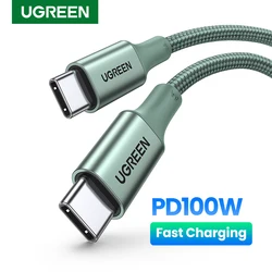 UGREEN PD100W USB-C kabel Type-C naar Type-C snellaadkabel voor iPhone 17 16 MacBook Samsung S26 iPad Xiaomi USB-kabel QC4.0