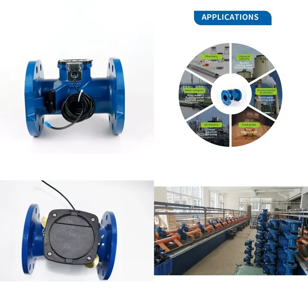 80mm Smart IP68 Ultrasonic Water Meter MBUS/MODBUS Community Irrigation Battery Powered OEM/ OBM Customizable ISO 10 Year