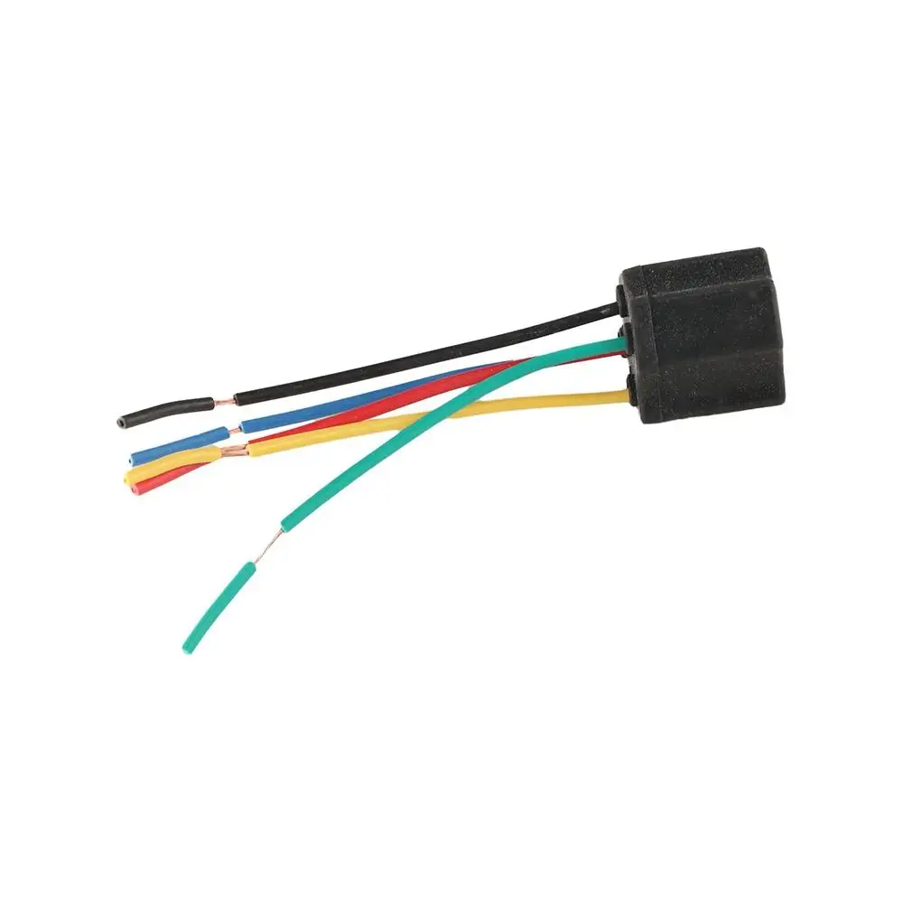 High Relay With Pins Car Relay Holder Ceramic Copper Cable 5 Pins Auto Relay Socket Repair Replacement