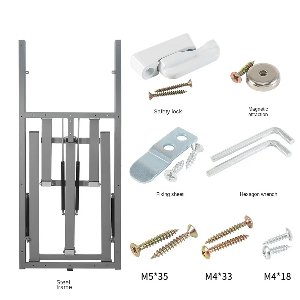 Multi Function Furniture Hardware Fitting Transformer Convertible Table Wall Mounted Dining Folding Table Mechanism