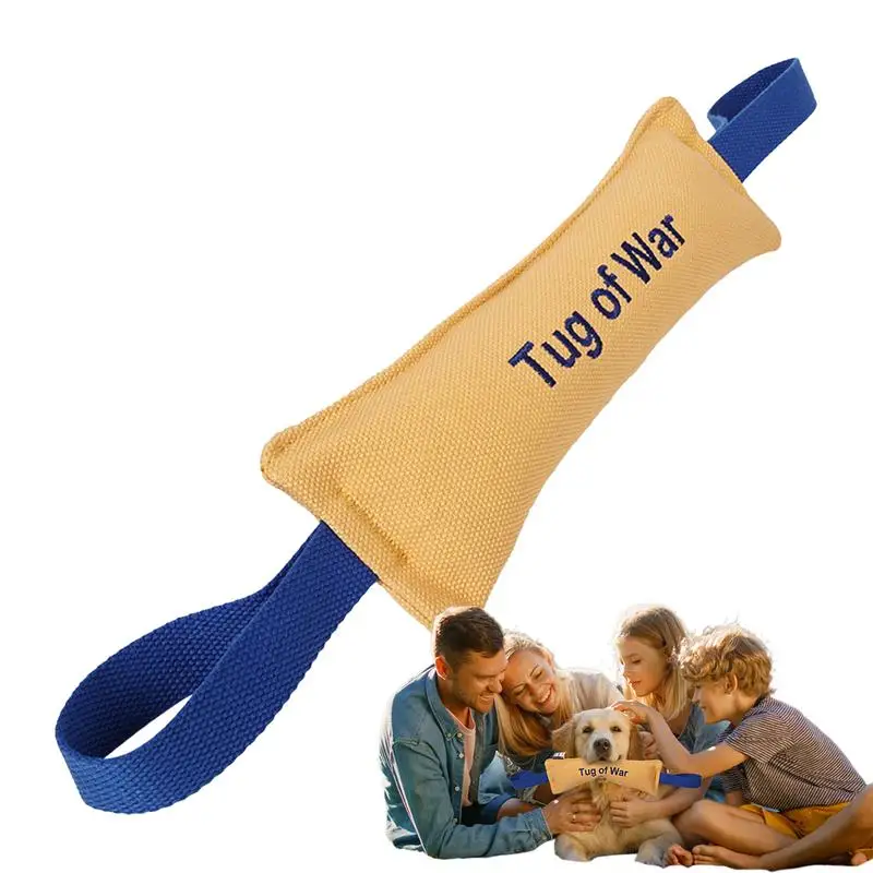 Tug Of War Dog Toy Dog Tug Pack Tough Bite Pillow With 2 Strong Handle Lasting Tough Tug Toy Training Equipment For Medium To