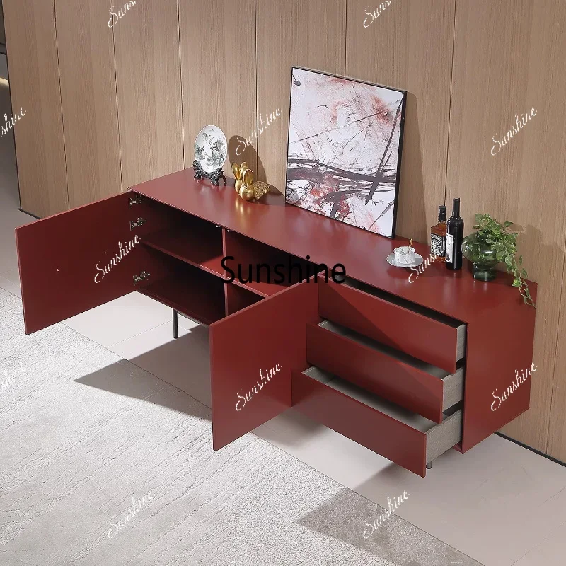 Italian light luxury dining side cabinet high-end living room porch cabinet modern villa lockerTJ