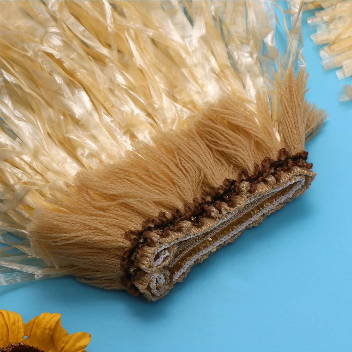 Set di gonne in erba hawaiana da 5 pezzi Cintura elastica Gonna hawaiana Fasce per gambe per braccio per adulti Accessorio da spiaggia per feste tropicali Luau