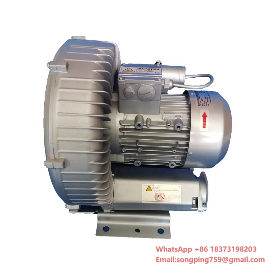 

GREENCO 2RB510-7AA21 2HP 1AC 220V CE Fish Farming Dust Wood Working High Pressure Vacuum Regenerative Blower Vacuum Machine
