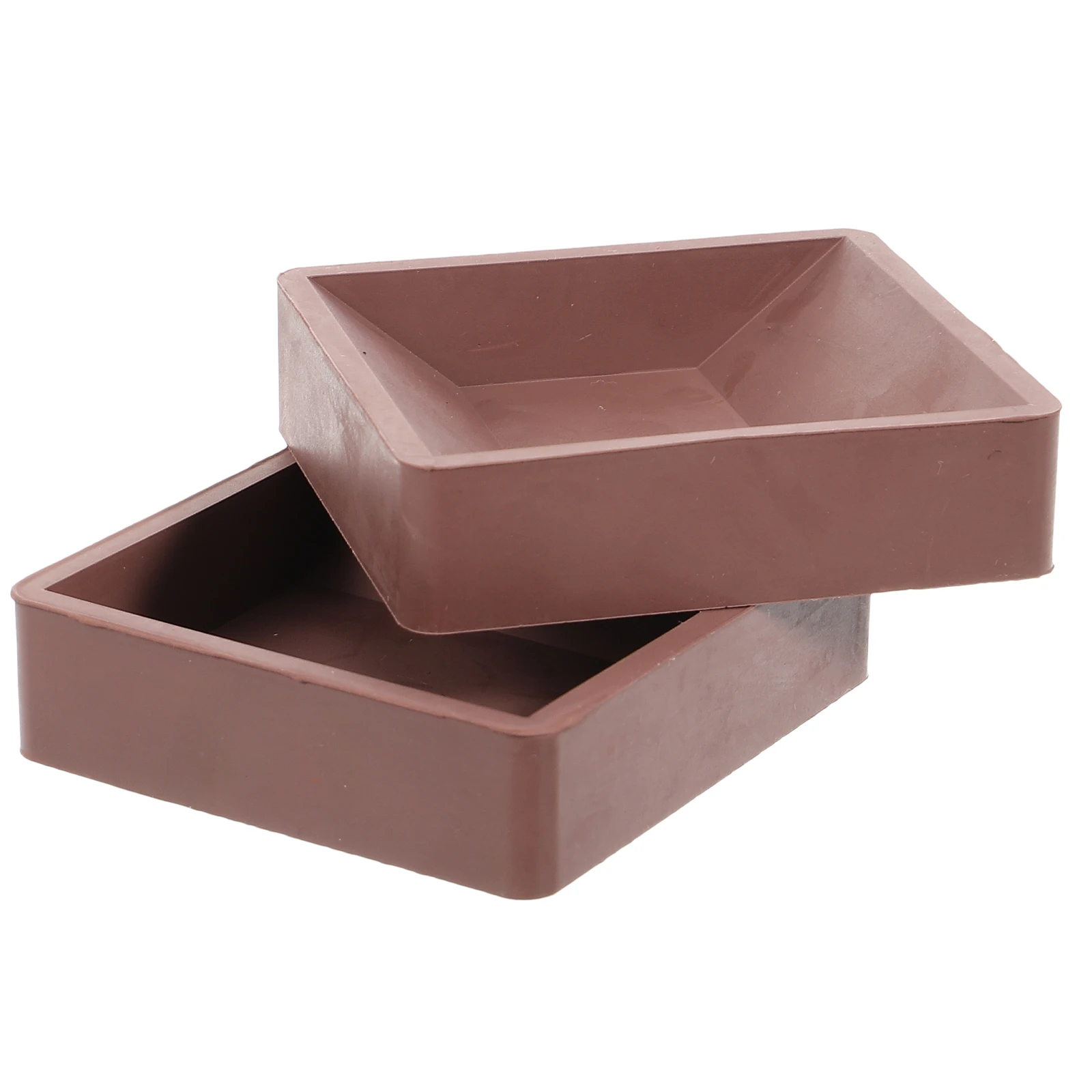 

2 pcs Caster Cups Large Brown Anti Wheel Stoppers for Furniture Bed Chair Desk Table Sofa Hardwood Floor Scratch Resistant
