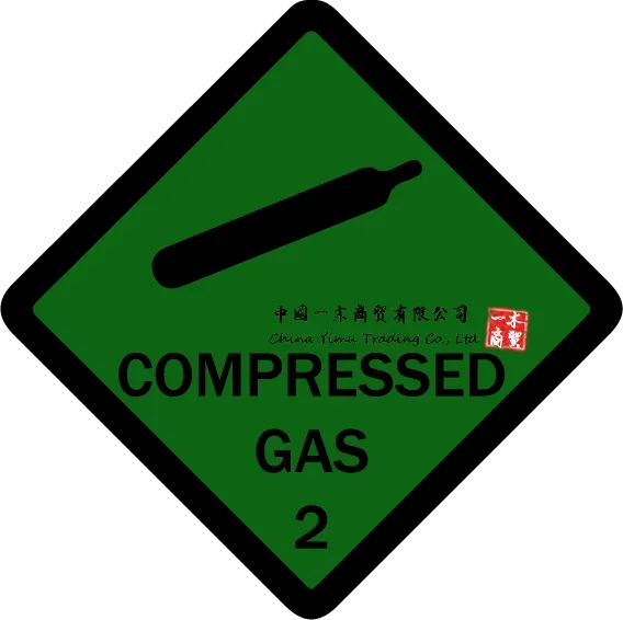 

Compressed Gas Warning Plastic Sign or Sticker for package auto parts Lincoln Truck tanker