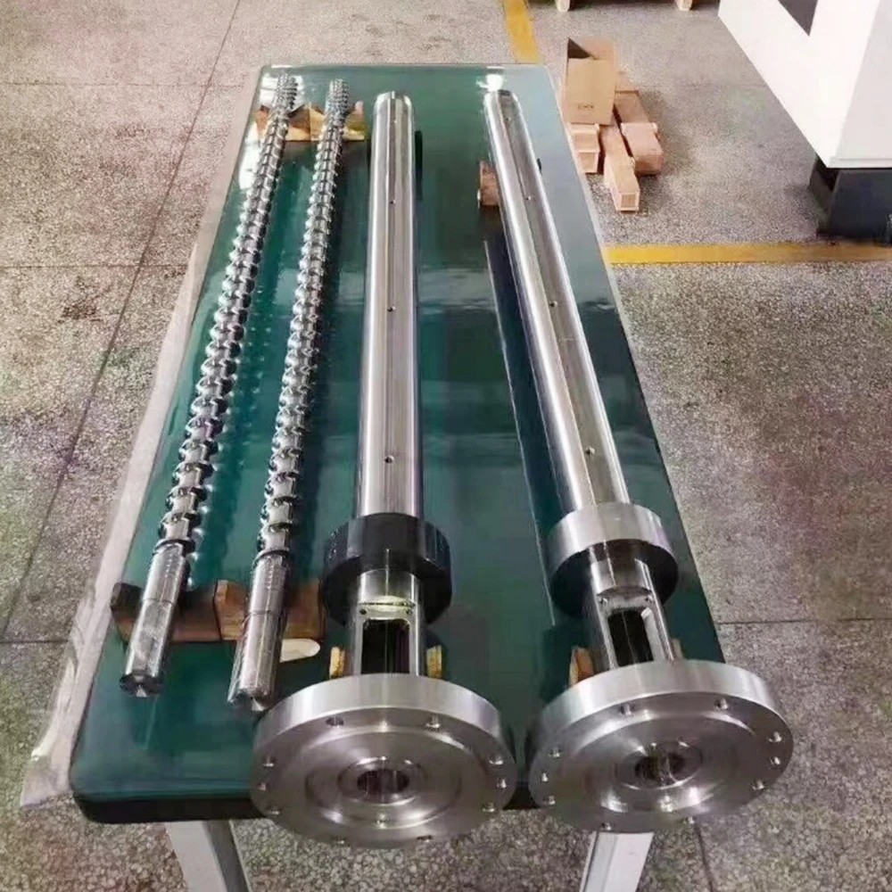 Custom Injection Molding Machine Blow Film Machine Screw Extruder Screw PVC Bubble Film Machine Spiral Screw Barrel Sleeve