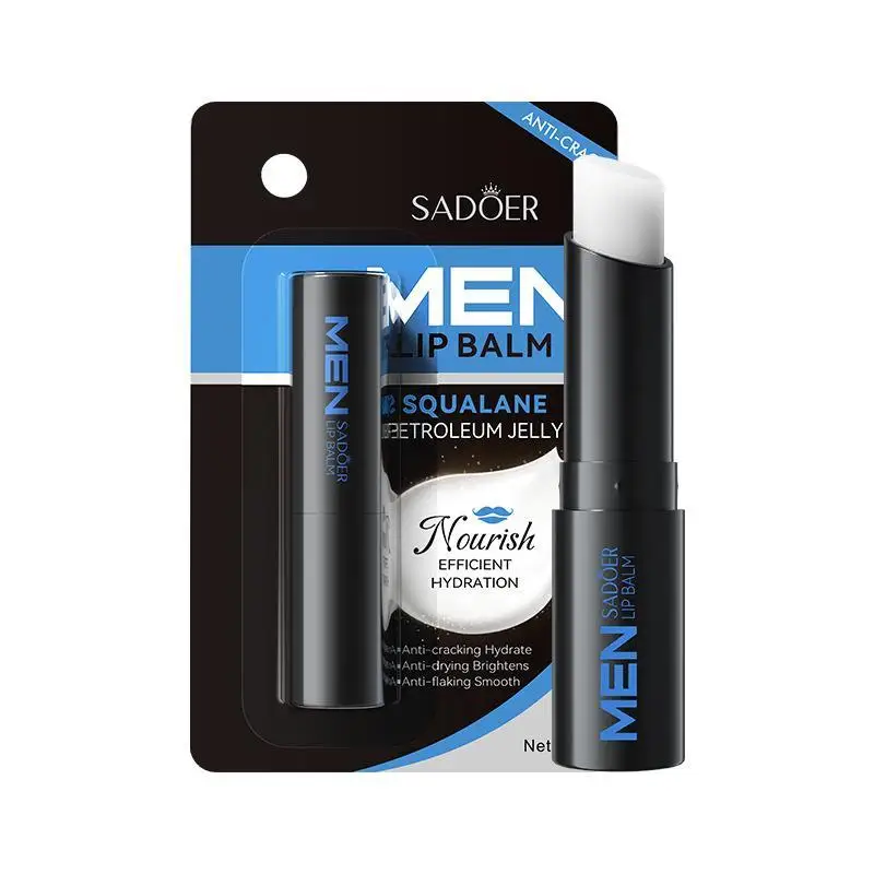 Long Lasting Moisture Men Lip Balm 1/2Pcs 2.7g Vitamin E Repair Dry Chapped Lips For All Seasons