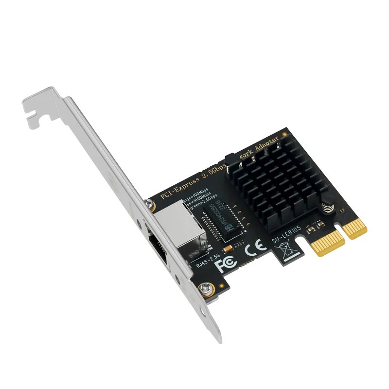 

2.5G Gigabit Diskless NIC PCIE to Gigabit Wired network port 2.5G esports NIC supports ROS,ESXi diskless PXE to start pcie 8125