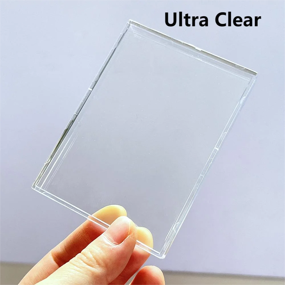 Transparent Thick Card Case Game Magic TCG Cards Box 10/25/50/100/150/200/250 Count Clear Card Storage Box Holds Standard Cards