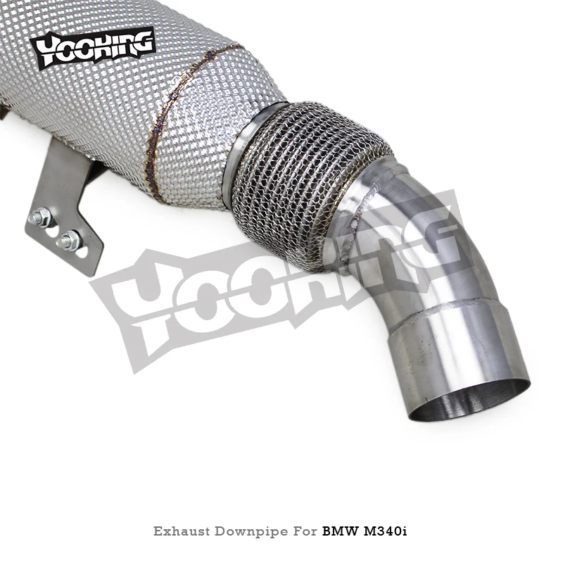 Race Performance Free Flow Downpipe In Stock For BMW M240 M240i M340i M440i 540i X5/X6 G05/G06 A90 B58 3.0T Stainless Steel Pipe view 6