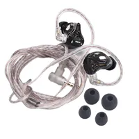 For KZ-DQS Dynamic In-ear Aluminum Voice Coil Headphones Heavy Bass Game Sports Music Live Earphones Monitoring Live Streaming