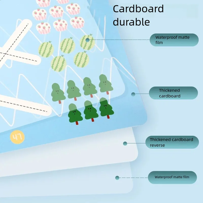 Für montessori erziehen Magie Zeichnung Spielzeug Set für Kinder Stift Control Training Farbe Mathematik Spiel Form Spiel Kleinkind Lernen Spielzeug