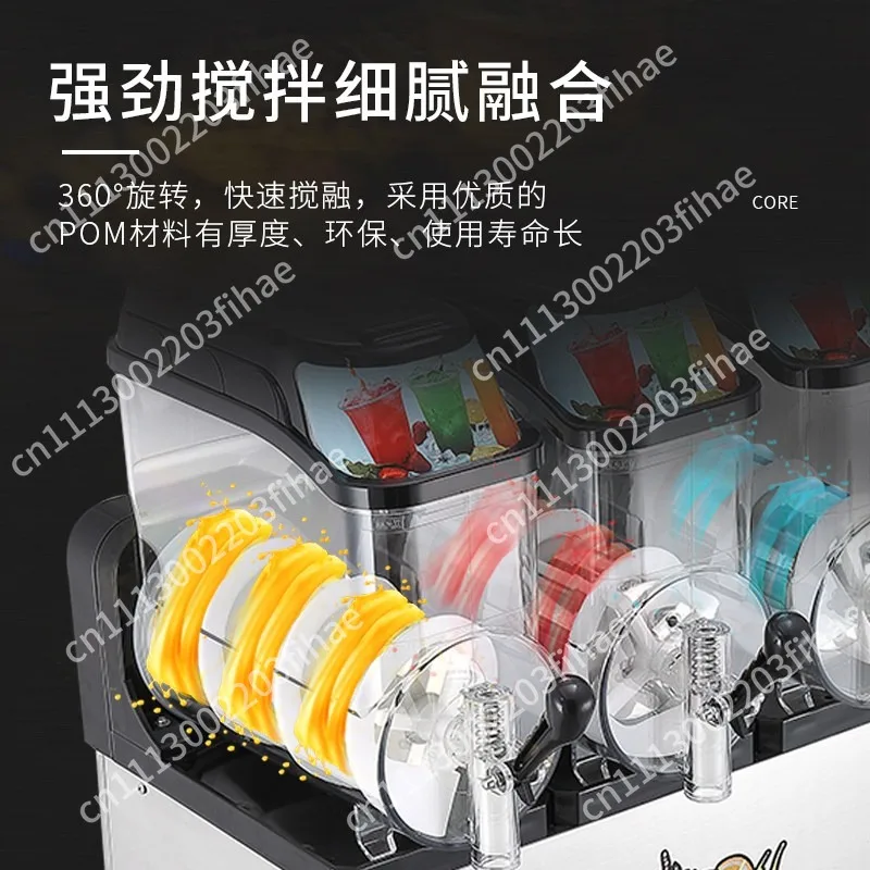 Snow melt machine Commercial slush single double cylinder three cylinder  grain cold beverage machine Automatic smoothie machine